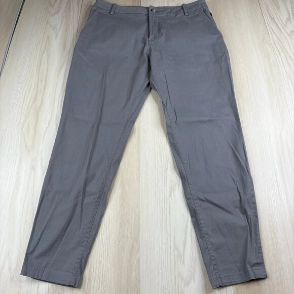 Birddogs Broose Waynes Gray Stretch Lined Straight Leg Chino Pants Size 32x30 - Picture 1 of 9